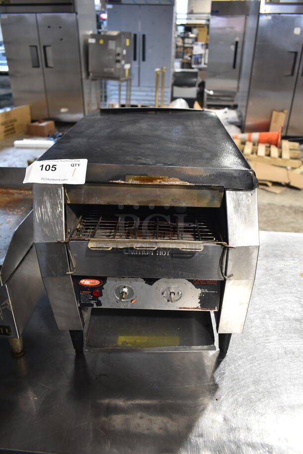 Hatco TQ-20BA Stainless Steel Commercial Countertop Conveyor Toaster Oven. 208 Volts, 1 Phase. 