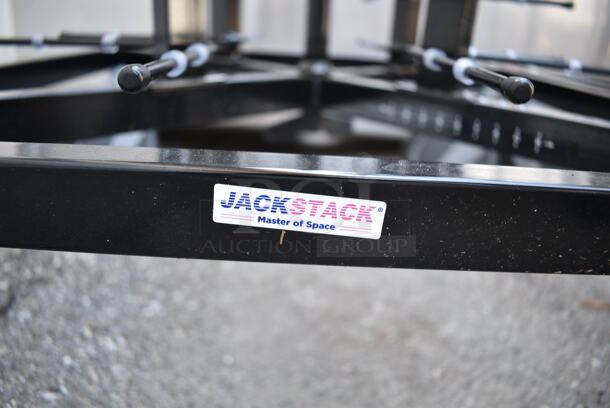 2 BRAND NEW SCRATCH AND DENT! Jack Stack Black Metal Drying Racks on Commercial Casters. 2 Times  Your Bid! - Image 7 of 7