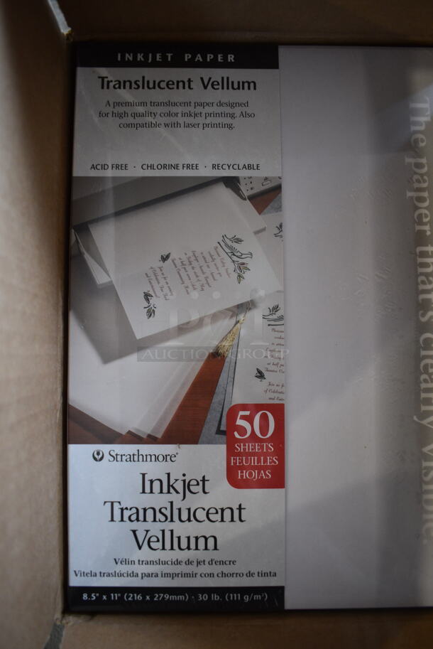 BRAND NEW Box of Strathmore Translucent Vellum Inkjet Paper - Image 2 of 4