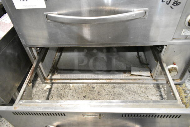 Wells RW-2 Stainless Steel Commercial  2 Drawer Warming Drawer. 208/240 Volts.  - Image 3 of 5