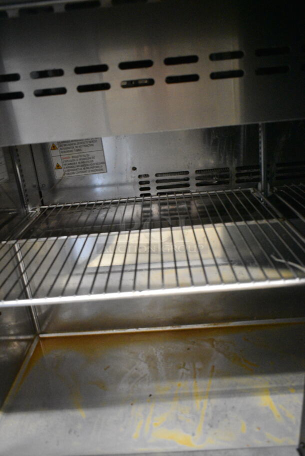Turbo Air TST-48SD-N Stainless Steel Commercial Sandwich Salad Prep Table Bain Marie Mega Top on Commercial Casters. 115 Volts, 1 Phase. Tested and Working! - Image 8 of 9