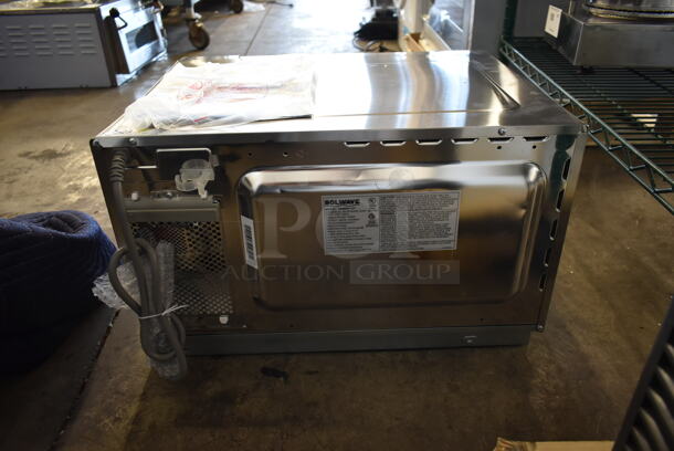 BRAND NEW SCRATCH AND DENT! 2023 Solwave 180MW112T Stainless Steel Commercial Countertop Microwave Oven. 120 Volts, 1 Phase.  - Image 6 of 7