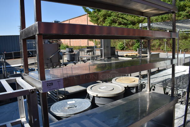 Stainless Steel Table w/ 4 Over Shelves and 2 Under Shelves. 54x16x82 - Image 3 of 5