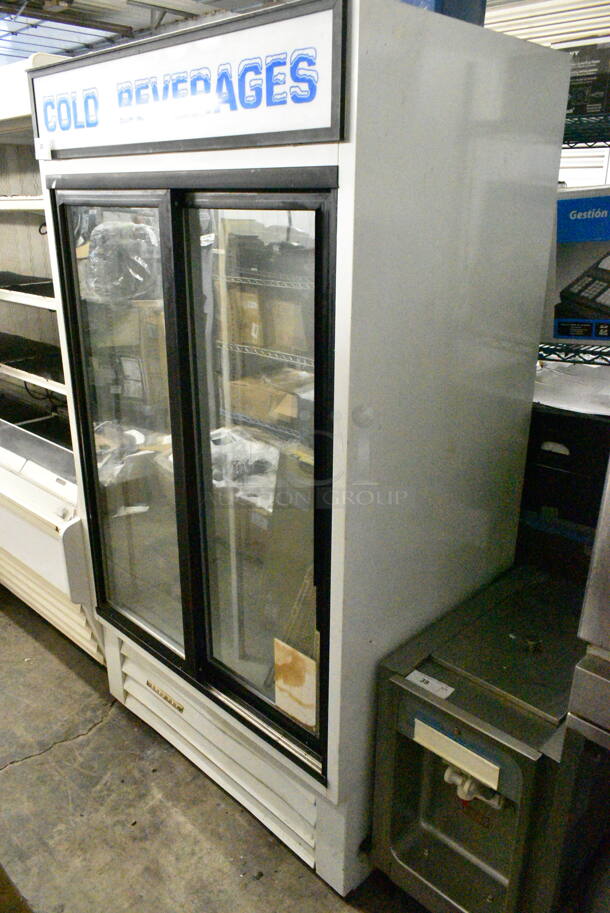 Hussmann RR0361G31 Metal Commercial 2 Door Reach In Cooler Merchandiser. 115 Volts, 1 Phase. Tested and Powers On But Does Not Get Cold - Image 2 of 8
