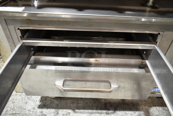 Randell Stainless Steel Commercial 2 Drawer Chef Base on Commercial Casters. Tested and Powers On But Does Not Get Cold - Image 3 of 4