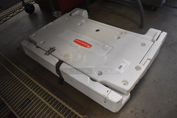 Rubbermaid Tan Poly Wall Mount Diaper Changing Station. 36x4x28 - Image 2 of 3