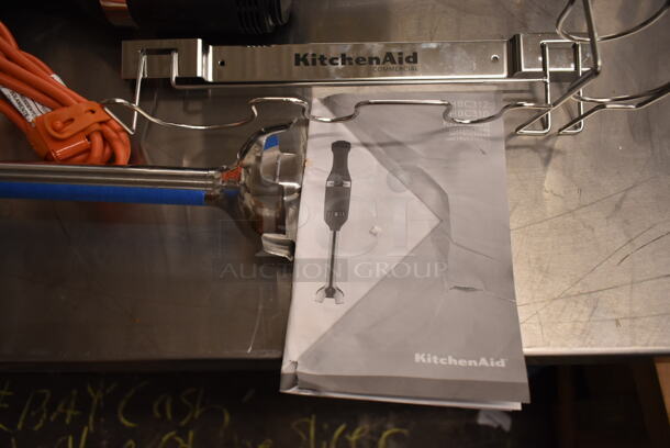 BRAND NEW SCRATCH AND DENT! KitchenAid KHBC312OB 300 Series 12" Two-Speed Metal Commercial Immersion Blender. 120 Volts, 1 Phase. Tested and Working! - Image 4 of 6