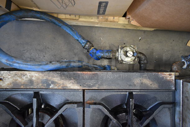 Stainless Steel Commercial Countertop Natural Gas Powered 4 Burner Range.  - Image 3 of 4