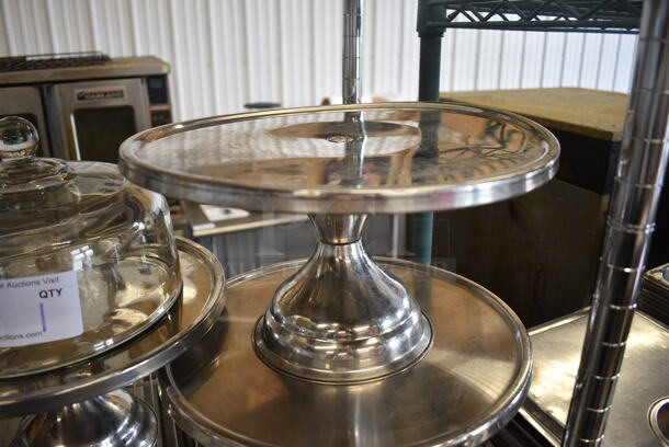2 Metal Cake Stands. 13x13x6.5. 2 Times Your Bid! - Image 2 of 2