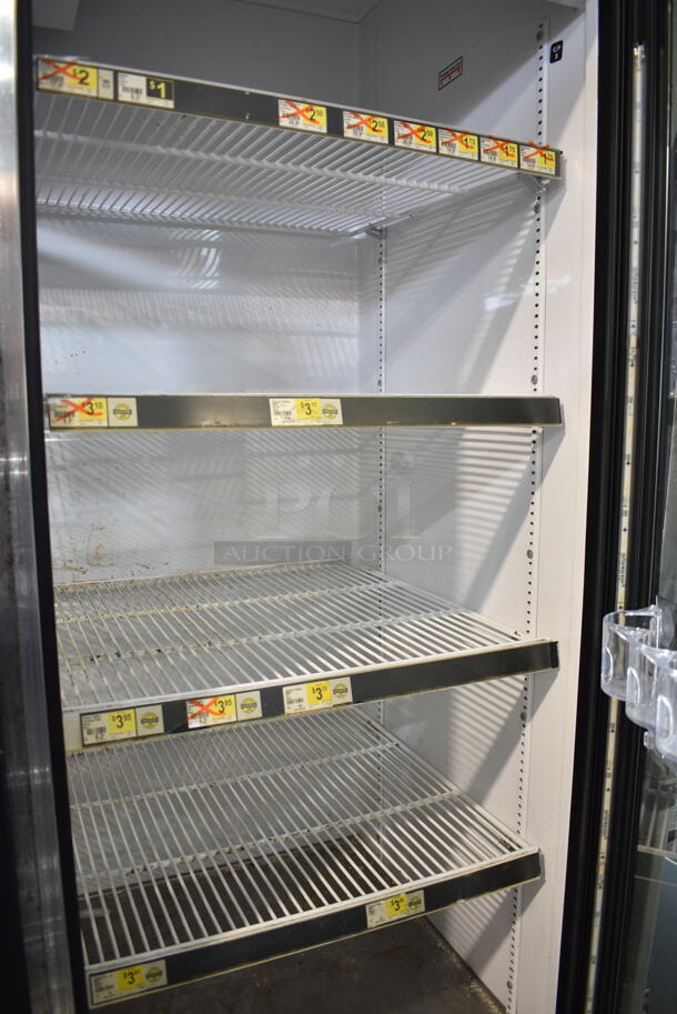 2015 True GDM-72-LD Metal Commercial 3 Door Reach In Cooler Merchandiser w/ Poly Coated Racks. 115 Volts, 1 Phase. Tested and Working! - Image 2 of 5