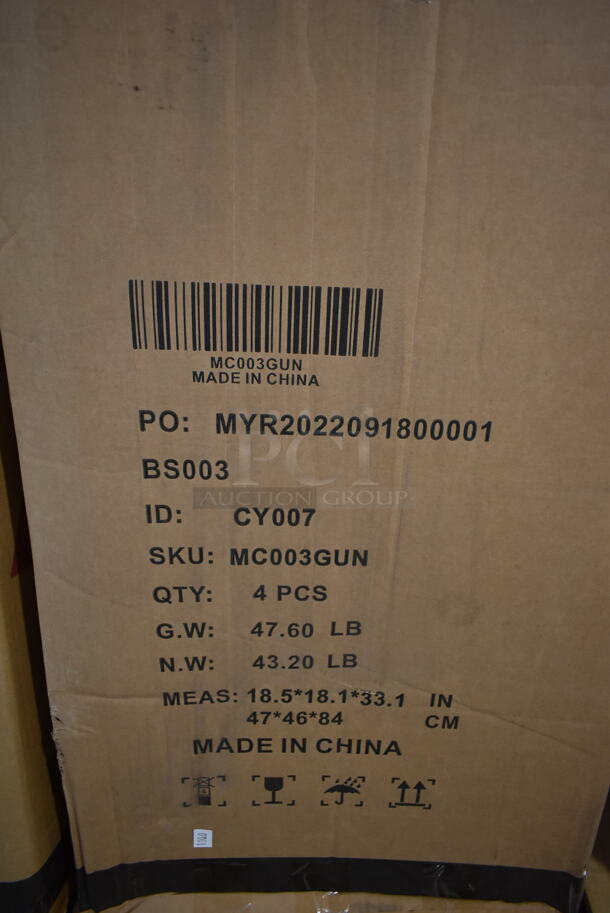 9 Boxes of 4 Lacoo CY007 Metal Gunmetal Finish Tolix Style Chairs. Total of 36 Chairs. Stock Picture Used in Listing. 9 Times Your Bid! - Image 2 of 6