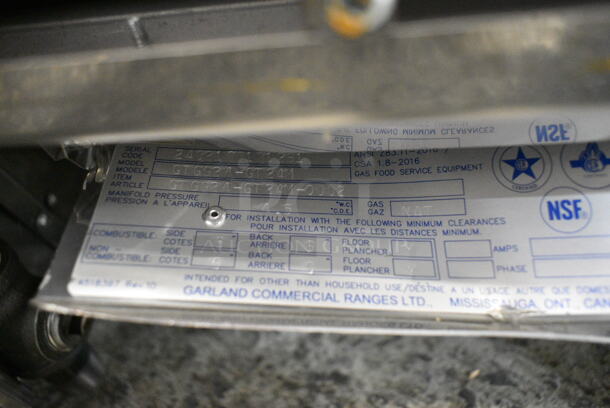 BRAND NEW SCRATCH AND DENT! 2024 Garland GTGG24-GT24M 24" Natural Gas Countertop Griddle with Thermostatic Controls.  - Image 9 of 10