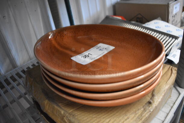 7 Brown Ceramic Oval Plates. 12.5x9.5x1.5. 7 Times Your Bid! - Image 2 of 3