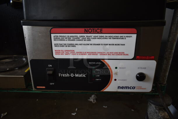 BRAND NEW SCRATCH AND DENT! 2023 Nemco 6625B Stainless Steel Commercial Countertop Steamer. 120 Volts, 1 Phase. Tested and Working! - Image 3 of 5