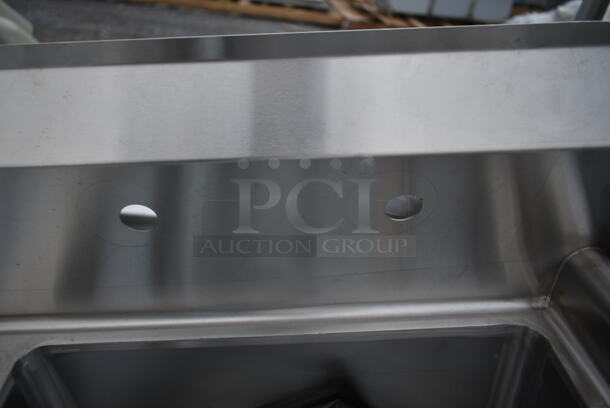BRAND NEW SCRATCH AND DENT! Regency 600S1181824 LFT Stainless Steel Commercial Single Bay Sink w/ Left Side Drain Board. Bay 18x18. Drain Board 22x20 - Image 6 of 6