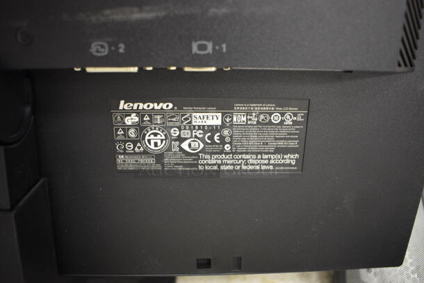 Lenovo Flat Screen Computer Monitor  - Image 5 of 5