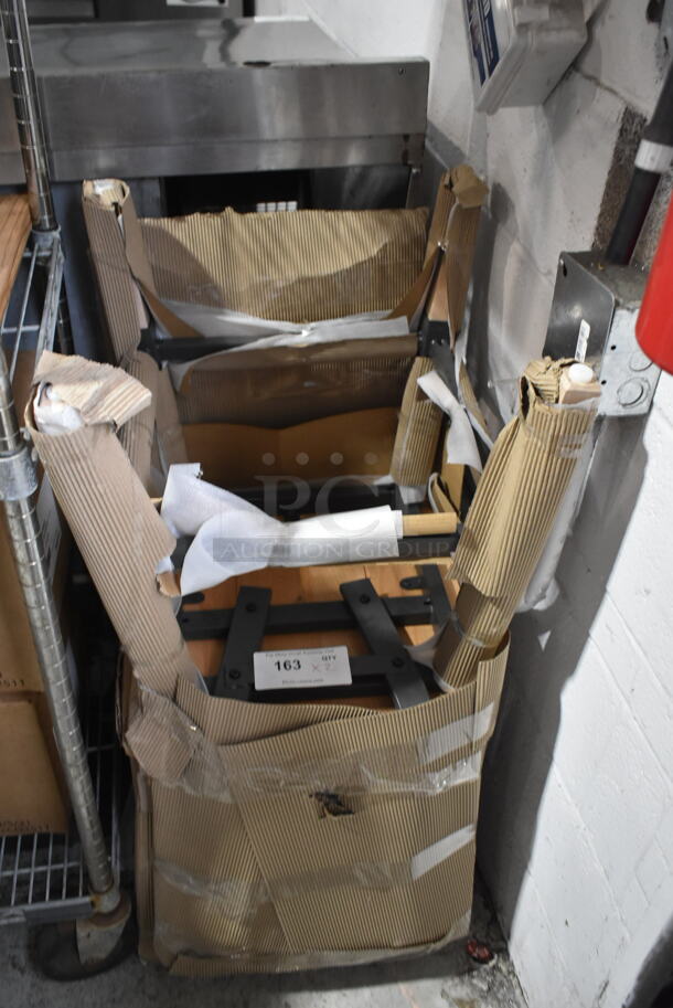 2 BRAND NEW SCRATCH AND DENT! Lancaster Table & Seating Wooden Dining Height Chair. 2 Times Your Bid! - Image 3 of 3