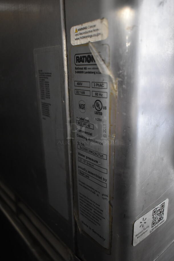 2 2013 Rational Stainless Steel Commercial Combitherm Self Cooking Center Convection Ovens on Commercial Casters. Top Model: SCC WE 62. Bottom Model: SCC WE 102. 480 Volts, 3 Phase. 2 Times Your Bid! - Image 6 of 7