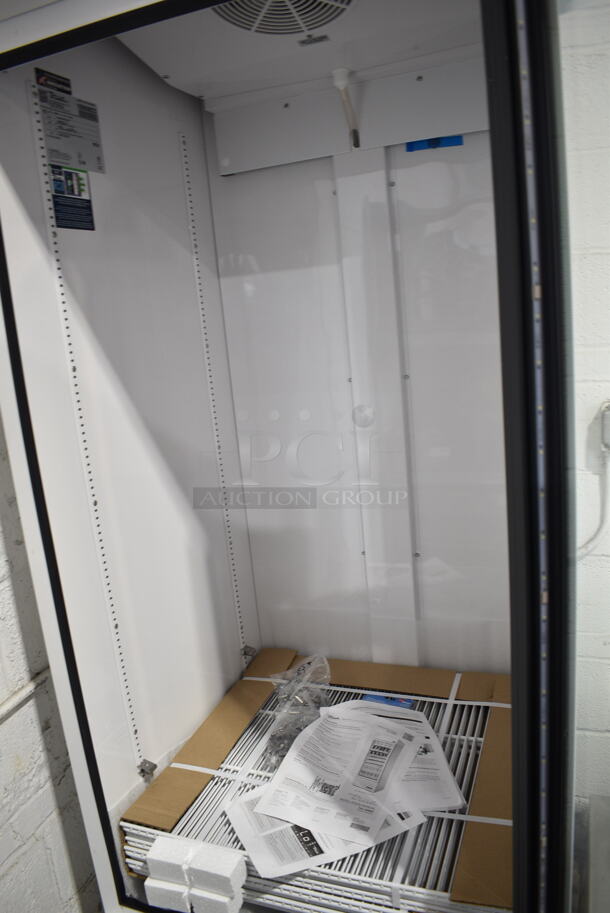 BRAND NEW SCRATCH AND DENT! 2023 True TSCI-600R-G-PH Commercial Single Door Cooler Merchandiser w/ Poly Racks. 115 Volts, 1 Phase. Tested and Working! - Image 3 of 5