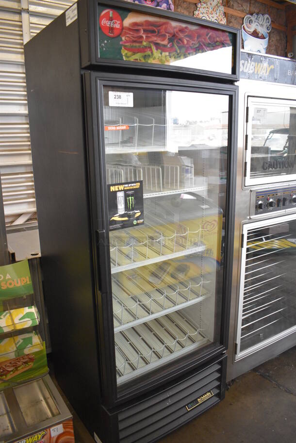 2016 True Model GDM-26-HC-LD Metal Commercial Single Door Reach In Cooler Merchandiser w/ Poly Coated Racks. 115 Volts, 1 Phase. 30x30x79. Tested and Working! - Image 2 of 5