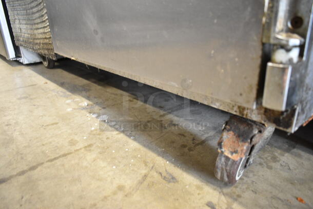 Leader LB48 S/C Stainless Steel Commercial 2 Door Undercounter Cooler on Commercial Casters. 115 Volts, 1 Phase. Tested and Working! - Image 3 of 6