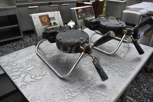 RT-P Stainless Steel Commercial Countertop Waffle Maker. 120 Volts, 1 Phase. Tested and Working! - Image 2 of 5
