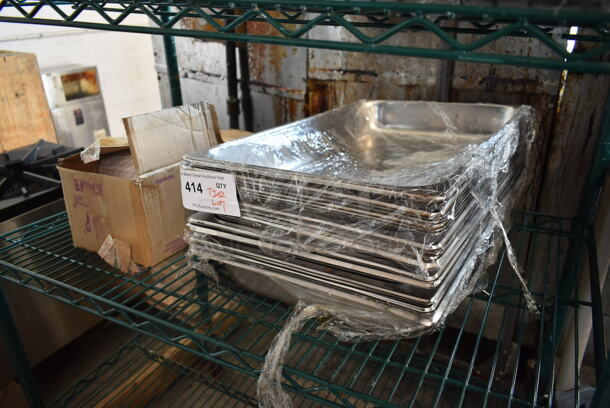 ALL ONE MONEY! Tier Lot of Various Items Including Stainless Steel Full Size Drop In Bins and Plastic Knives - Image 2 of 4