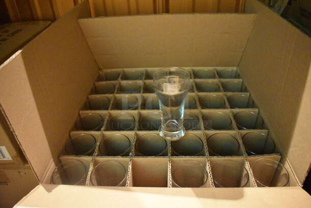 Box of 72 BRAND NEW Libbey 8 oz Pilsner Glasses. 2.5x2.5x5.5. (bar) - Image 3 of 5
