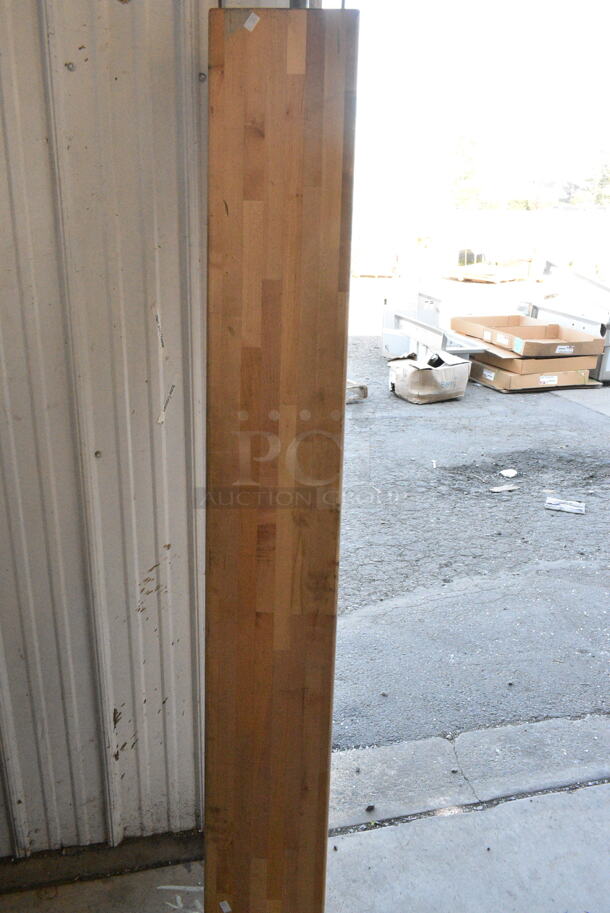 Butcher Block Wooden Tabletop. - Image 3 of 3