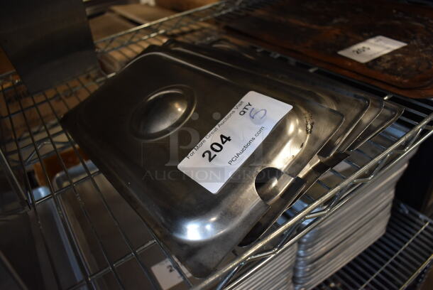 5 Stainless Steel 1/3 Size Drop In Bin Lids. 5 Times Your Bid! - Image 3 of 3