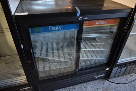 2019 True GDM-41SL-48-HC-LD Metal Commercial 2 Door Reach In Cooler Merchandiser w/ Poly Coated Racks. 115 Volts, 1 Phase. Tested and Powers On But Does Not Get Cold