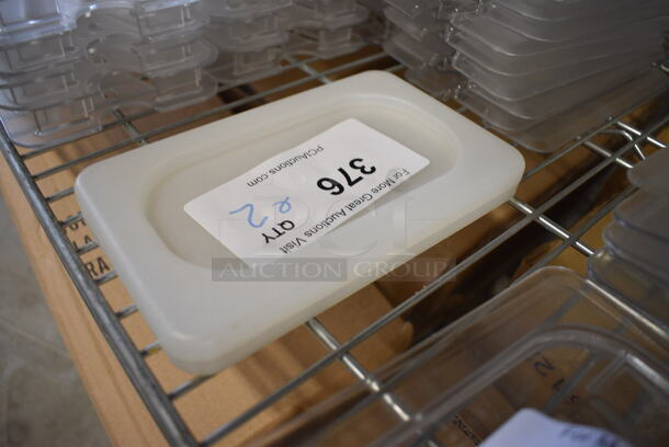 ALL ONE MONEY! Lot of 2 Poly 1/9 Size Drop In Bin Lids! - Image 2 of 2