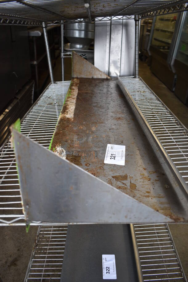 Stainless Steel Shelf w/ Wall Mount Brackets. 48x12x10 - Image 3 of 3