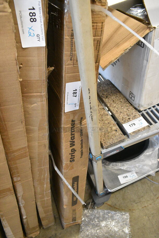 BRAND NEW IN BOX! ServIt 423SW48THDBLA 48" Double Strip Warmer with Dual Toggle Controls. 120 Volts, 1 Phase.  - Image 2 of 3