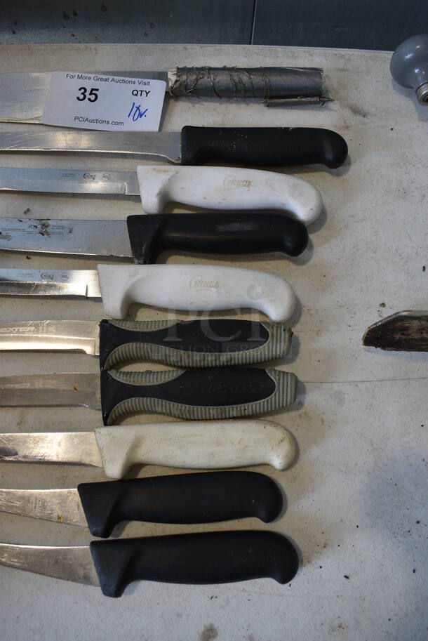 10 Various Stainless Steel Knives. Includes 11". 10 Times Your Bid! - Image 3 of 4