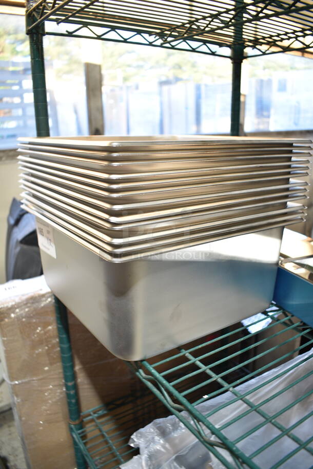 12 BRAND NEW SCRATCH AND DENT! Winco SPTT6 2/3 Size Drop In Bins. 2/3x6. 12 Times Your Bid!  - Image 3 of 5