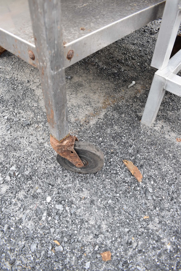 Stainless Steel Commercial 3 Tier Cart on Commercial Casters. 27x32x37 - Image 6 of 6