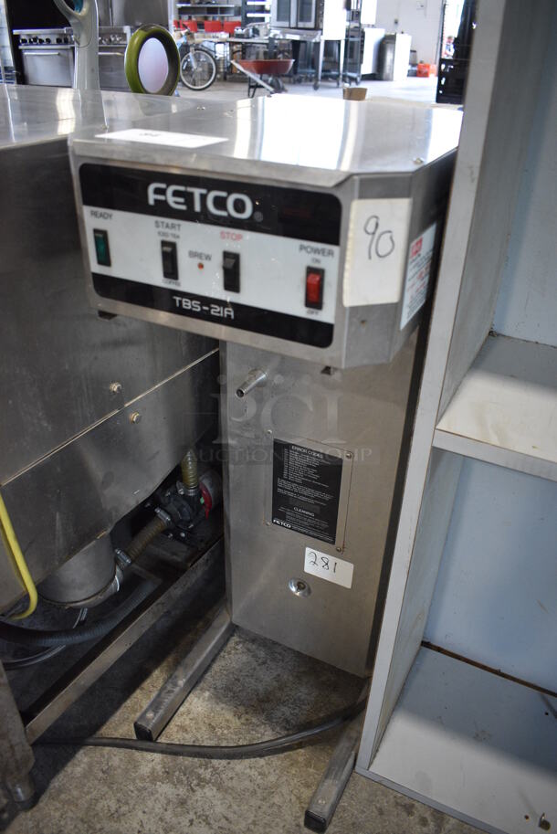 Fetco Model TBS-21A Stainless Steel Commercial Countertop Iced Tea Machine. 120 Volts, 1 Phase. 12x18x34 - Image 2 of 4