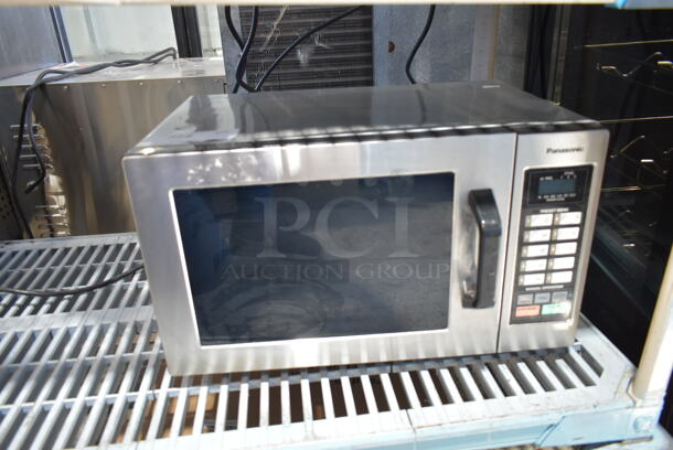 2015 Panasonic NE-1054F Stainless Steel Commercial Countertop Microwave Oven. 120 Volts, 1 Phase. 