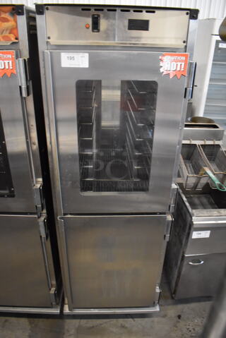 Cres Cor H138NPS36CLCMQRL Stainless Steel Commercial Heated Holding Cabinet on Commercial Casters. 120 Volts, 1 Phase. 25x33x74. Cannot Test Due To Plug Style