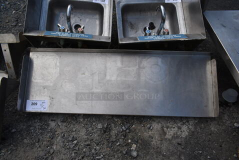 Stainless Steel Wall Mount Shelf.