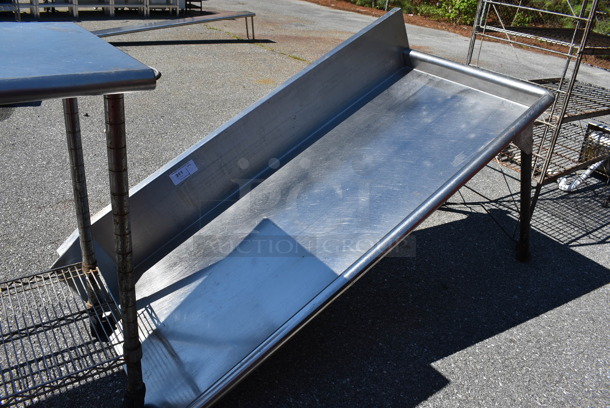 Stainless Steel Right Side Clean Side Dishwasher Table. 66x30x44