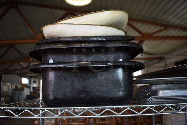 ALL ONE MONEY! Tier Lot of Various Metal Items Including Slow Cooker Inserts and Baking Pans - Image 4 of 5