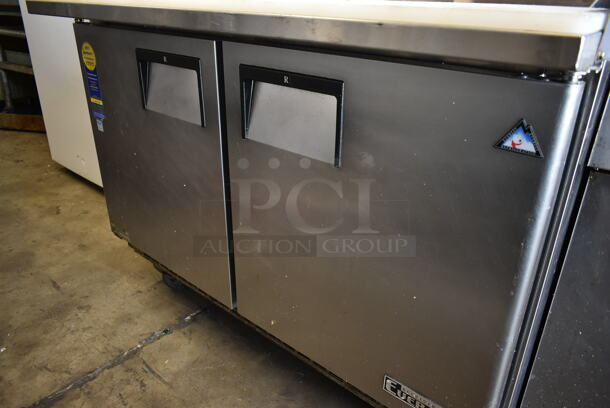 Everest EPBR2 Stainless Steel Commercial Sandwich Salad Prep Table Bain Marie Mega Top on Commercial Casters. 115 Volts, 1 Phase. Tested and Working! - Image 4 of 7