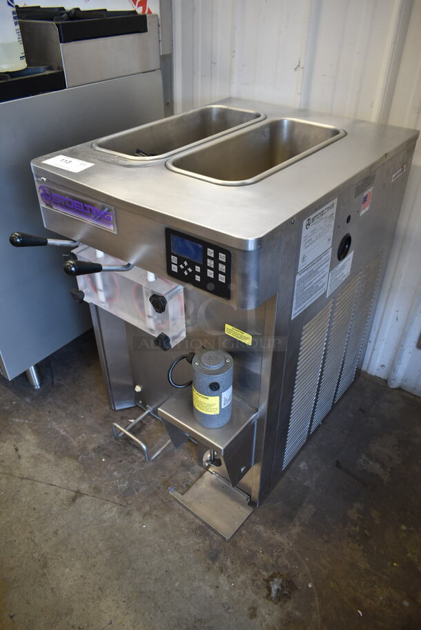 2016 Stoelting SF121-38I2 Stainless Steel Commercial Countertop Air Cooled 2 Flavor w/ Twist Soft Serve Ice Cream Machine w/ Mixing Head Attachment. 208-240 Volts, 1 Phase. - Image 2 of 6