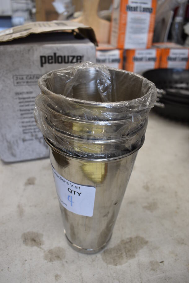 4 BRAND NEW IN BOX! Stainless Steel Mixing Cups. 4x4x7. 4 Times Your Bid! - Image 2 of 2
