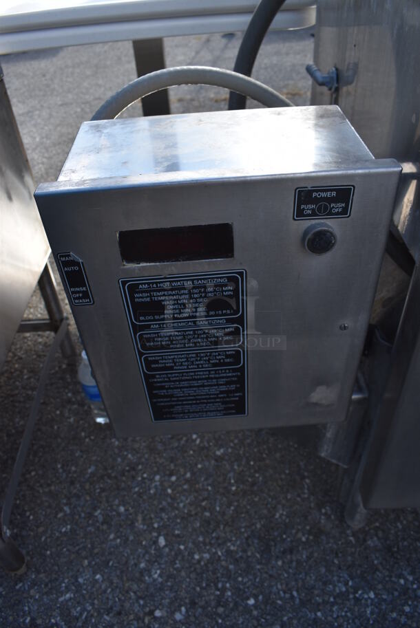 Hobart AM14 Stainless Steel Commercial Straight Pass Through Dishwasher. 208 Volts, 3 Phase. 43x29x65 - Image 7 of 12
