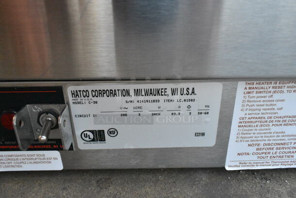 Hatco C-30 Stainless Steel Commercial Hot Water Booster Heater. 208 Volts, 3 Phase.  - Image 6 of 6