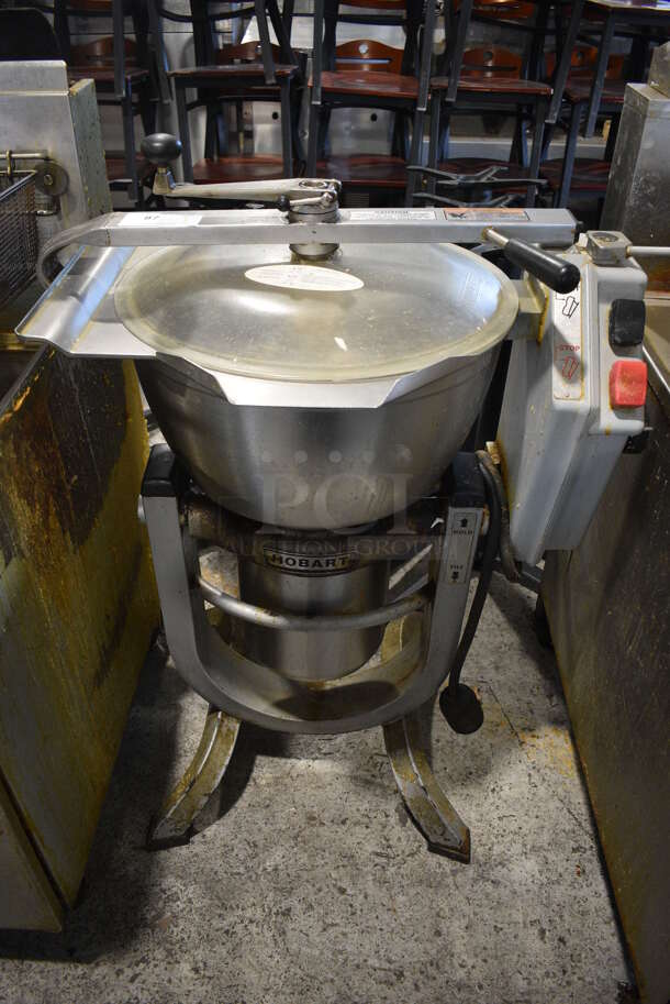 Hobart Model HCM 450 Stainless Steel Commercial Floor Style Horizontal Cutter Mixer w/ S Blade. 200 Volts, 3 Phase. 33x24x45