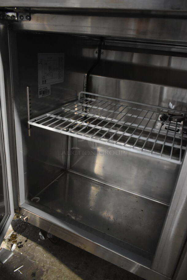 Avantco 178TUC72R Stainless Steel Commercial 3 Door Undercounter Cooler on Commercial Casters. 115 Volts, 1 Phase. Tested and Powers On But Does Not Get Cold - Image 4 of 9
